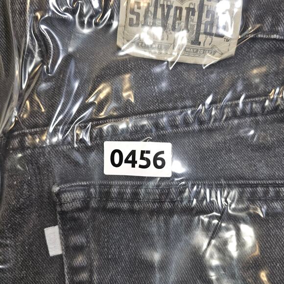 Levis Vintage Silvertab Black Denim Jeans Size 32x33 - Picture 14 of 14